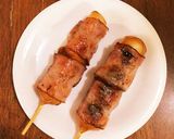 超簡単！夜食に！みたらし団子ベーコン巻き作り方5写真