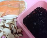 白だし【サーモンとひじきの炊き込みご飯】作り方1写真
