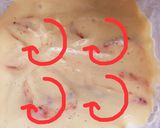 ストロベリーリボンのヨーグルト蒸しパン作り方9写真