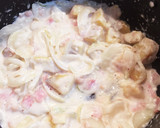次の日の焼き芋で☆さつまいもグラタン作り方5写真