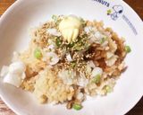 簡単☆鮭の炊き込みご飯☆ガーリックバター作り方4写真