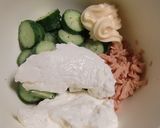 水切りヨーグルトでツナときゅうりのサラダ作り方2写真