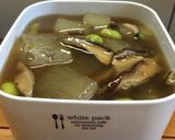 冬瓜の椎茸&枝豆あんかけ作り方6写真