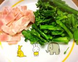 ハナッコリーとベーコンの炒め物作り方2写真