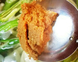 甘獅子唐と玉ねぎと油揚げの味噌汁作り方4写真