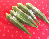 簡単☆長芋とオクラの昆布酢和え作り方3写真