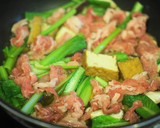 厚揚げと豚肉、小松菜の中華風とろみ煮作り方4写真