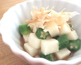 簡単☆長芋とオクラの昆布酢和え作り方8写真