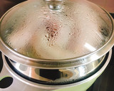 蒸し器でしっとり蒸し豚の荏胡麻キムチ添え作り方3写真