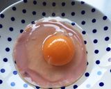 油なし♡レンジで簡単ハムエッグトースト作り方1写真