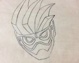 仮面ライダーエグゼイド☆キャラケーキ☆作り方1写真