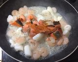 私流☆鮭と海老とイカのクリームパスタ作り方4写真