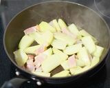 はやとうりのめんつゆバター炒め作り方2写真
