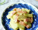 はやとうりのめんつゆバター炒め作り方4写真