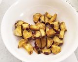 こってり！美味しいもも肉さつまいも炒め作り方1写真