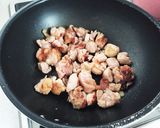 こってり！美味しいもも肉さつまいも炒め作り方4写真