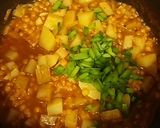 レンズ豆とじゃがいものトマト煮作り方4写真