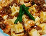 市販アレンジ！お肉たっぷり海老麻婆豆腐♪作り方6写真