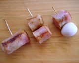 お弁当やおつまみに★ ウィンナーベーコン作り方7写真