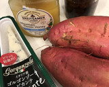 サツマイモとブルーチーズのはちみつ和え作り方1写真