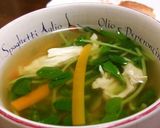 チキチキ豆苗スープ♪作り方4写真