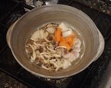 【ひとり鍋】鶏とかぶの和風クリーム鍋作り方3写真