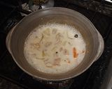 【ひとり鍋】鶏とかぶの和風クリーム鍋作り方4写真