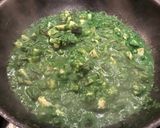 小松菜と鶏肉と椎茸のパスタ濃厚バジリコ風作り方6写真
