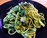 小松菜と鶏肉と椎茸のパスタ濃厚バジリコ風作り方11写真