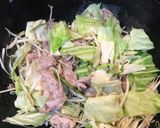 すたみな肉野菜いためのスキヤキ作り方5写真