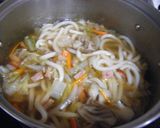 14分で作った洋風1人うどん鍋作り方4写真