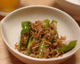 しょうゆだけ！甘長唐辛子のちりめん炒め作り方3写真