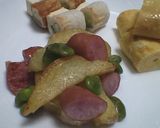 枝豆とじゃが芋のウインナー炒め　作り方4写真