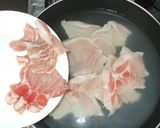 蓮根と豚肉のスープ♪簡単煮物♪作り方3写真