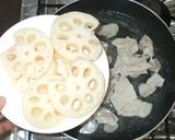 蓮根と豚肉のスープ♪簡単煮物♪作り方4写真