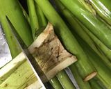 生のズイキ（芋がら・芋茎）のあく抜き作り方1写真