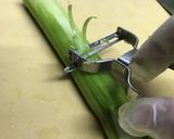 生のズイキ（芋がら・芋茎）のあく抜き作り方4写真