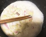 パクチー豆乳レモンクリームパスタ作り方3写真