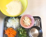 【チーズチヂミ】離乳食後期、幼児食にも♩作り方1写真