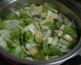 シロ菜とうす揚げのあっさり煮作り方1写真