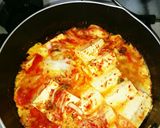 お豆腐とキムチの卵とじ作り方3写真