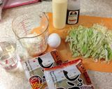 糖質0g中華麺でお好み焼き風作り方1写真