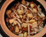 栗ときのこの炊き込みご飯作り方3写真