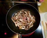 揚げ茄子とひき肉のすき煮作り方3写真