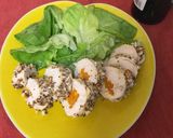 レンジでアーモンドチキンロール〃作り方3写真