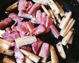 豚ヒレ肉と蓮根のチンジャオロース風作り方4写真