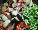 【野菜消費！】豚肉とナス🧧旨酸あん炒め🐼作り方2写真