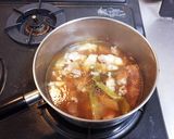 簡単！男飯！豚バラ軟骨めんつゆ煮作り方3写真