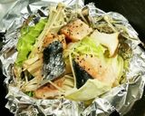 秋鮭のホイルバター焼き 柚子胡椒でピリ辛作り方5写真