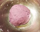 蒸し豚とキノコたっぷり☆紫芋の肉まん作り方7写真